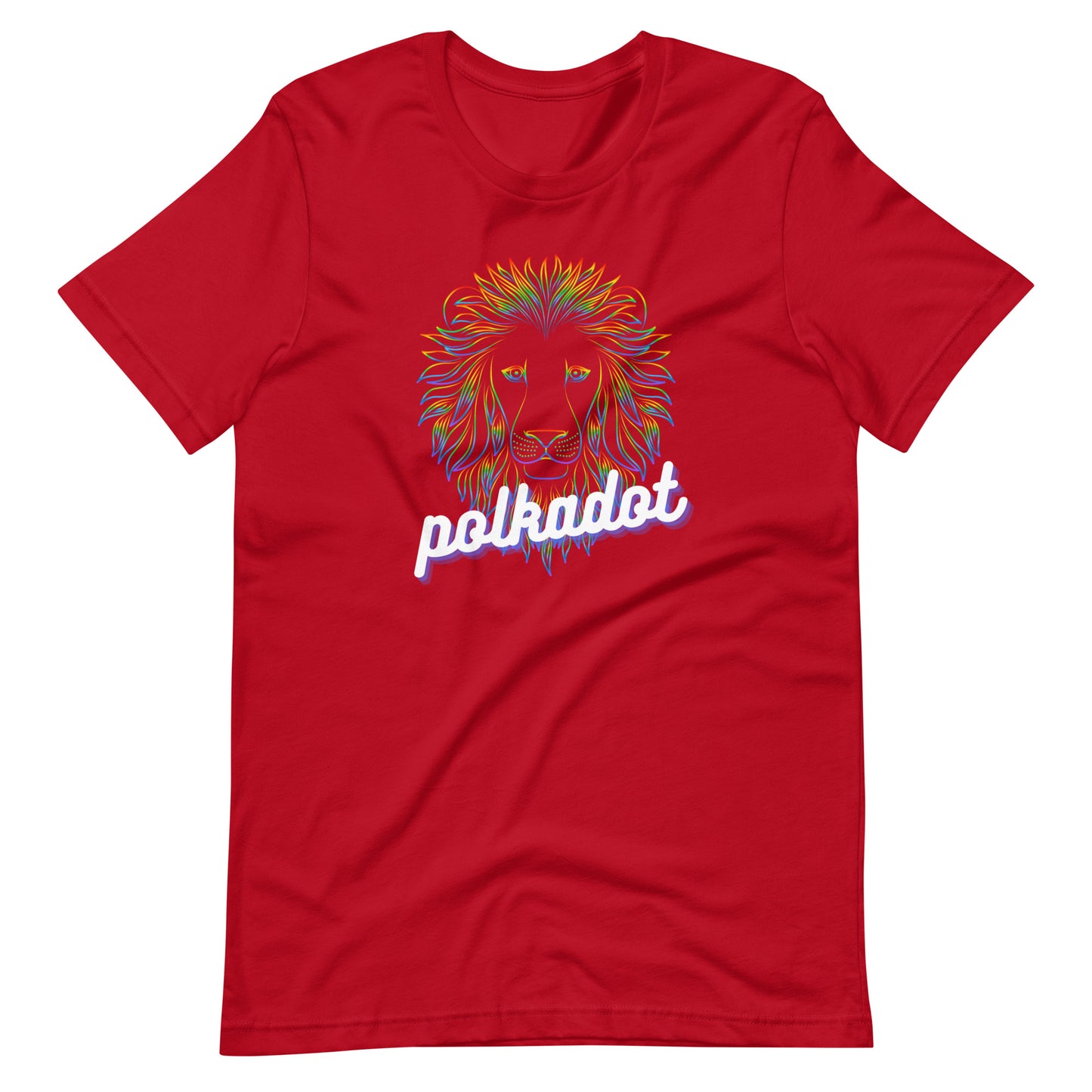 Polkadot Neon Lion Unisex t-shirt