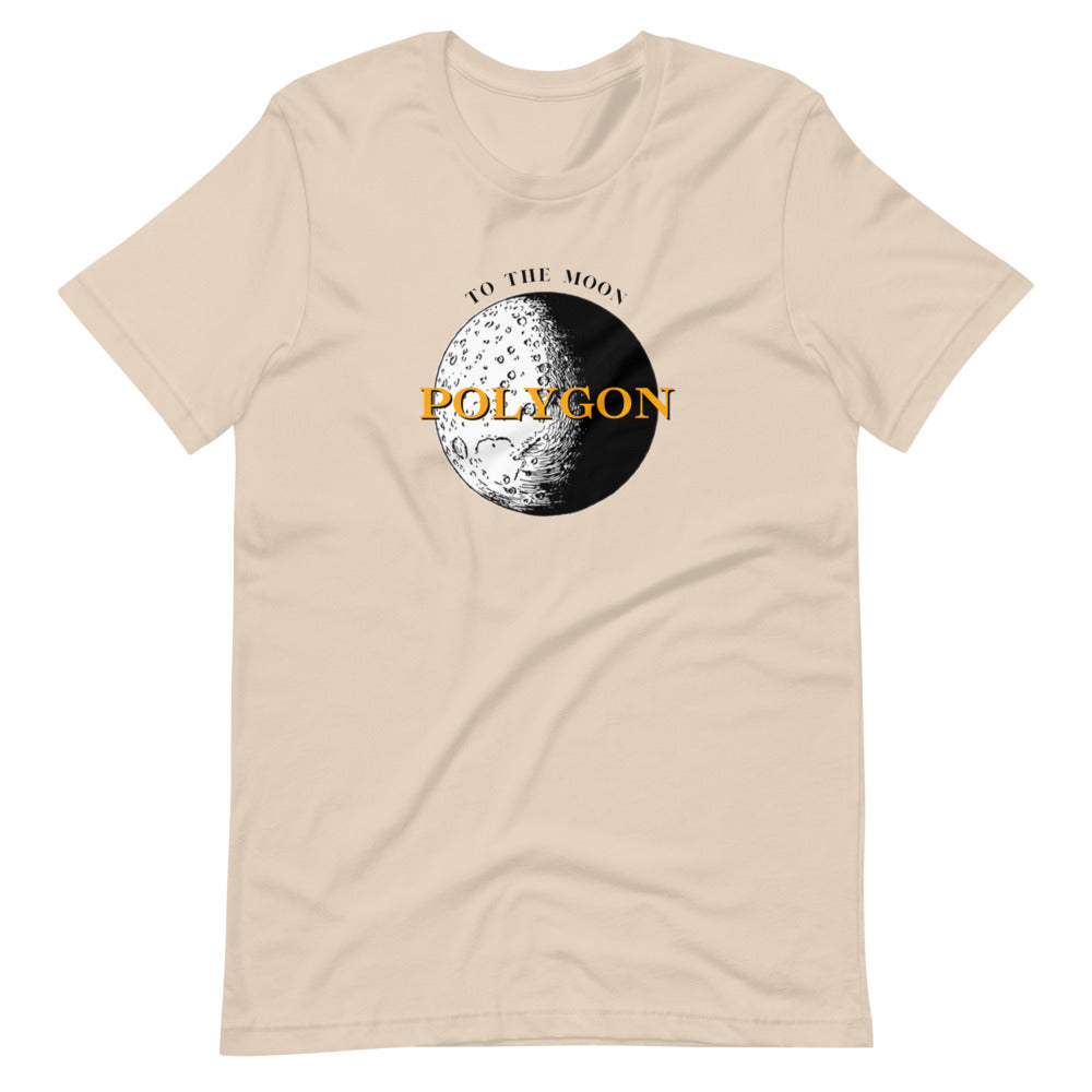 Moon (Polygon) Short-sleeve unisex t-shirt