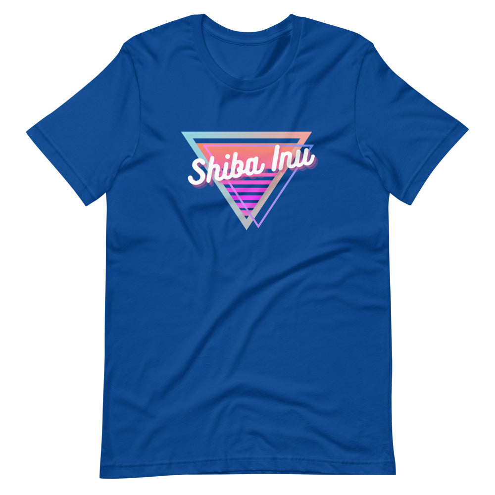 Neon Triangle (Shiba Inu) Short-sleeve unisex t-shirt