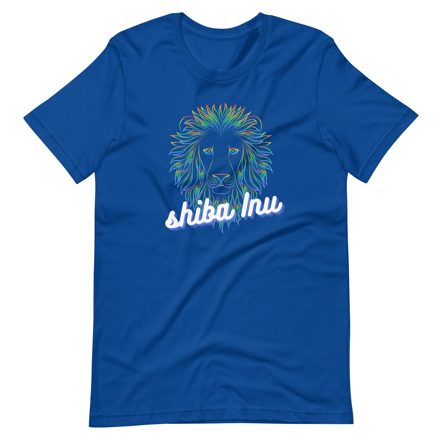Shiba Inu Neon Lion Unisex t-shirt