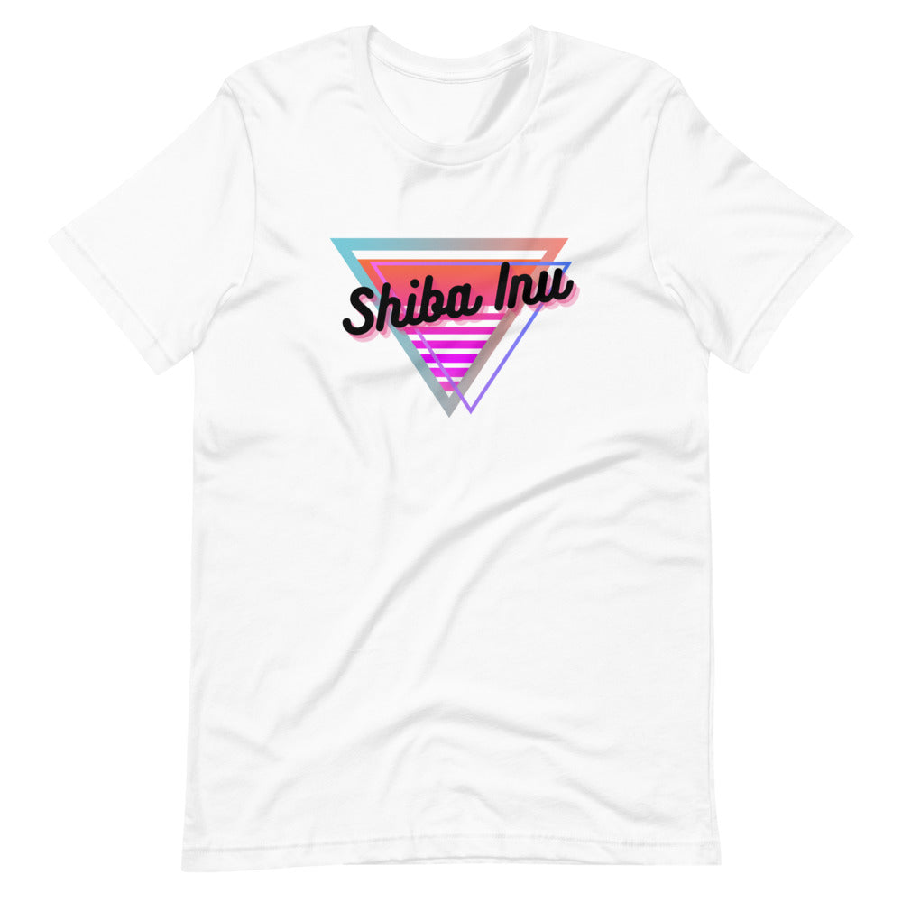 Neon Triangle (Shiba Inu) Short-sleeve unisex t-shirt
