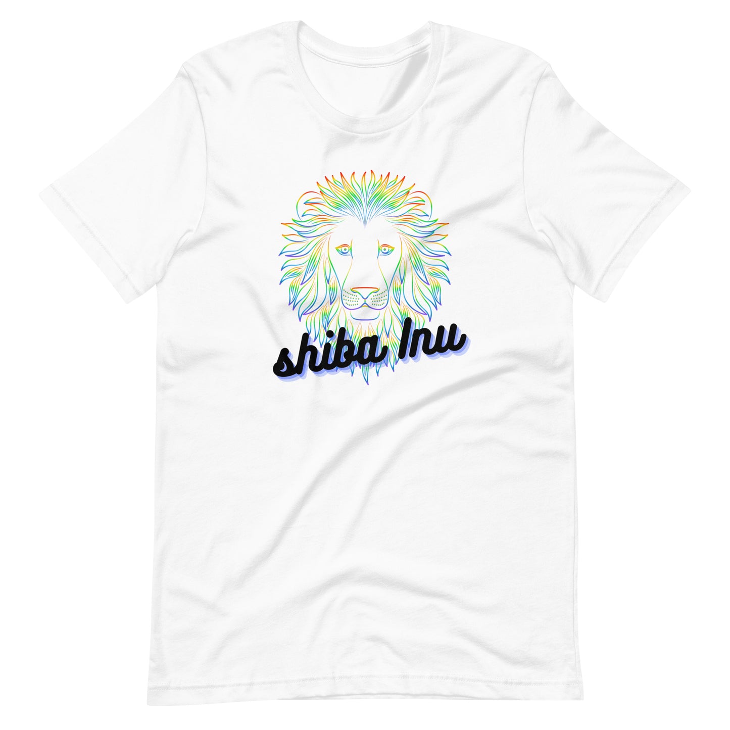 Shiba Inu Neon Lion Unisex t-shirt