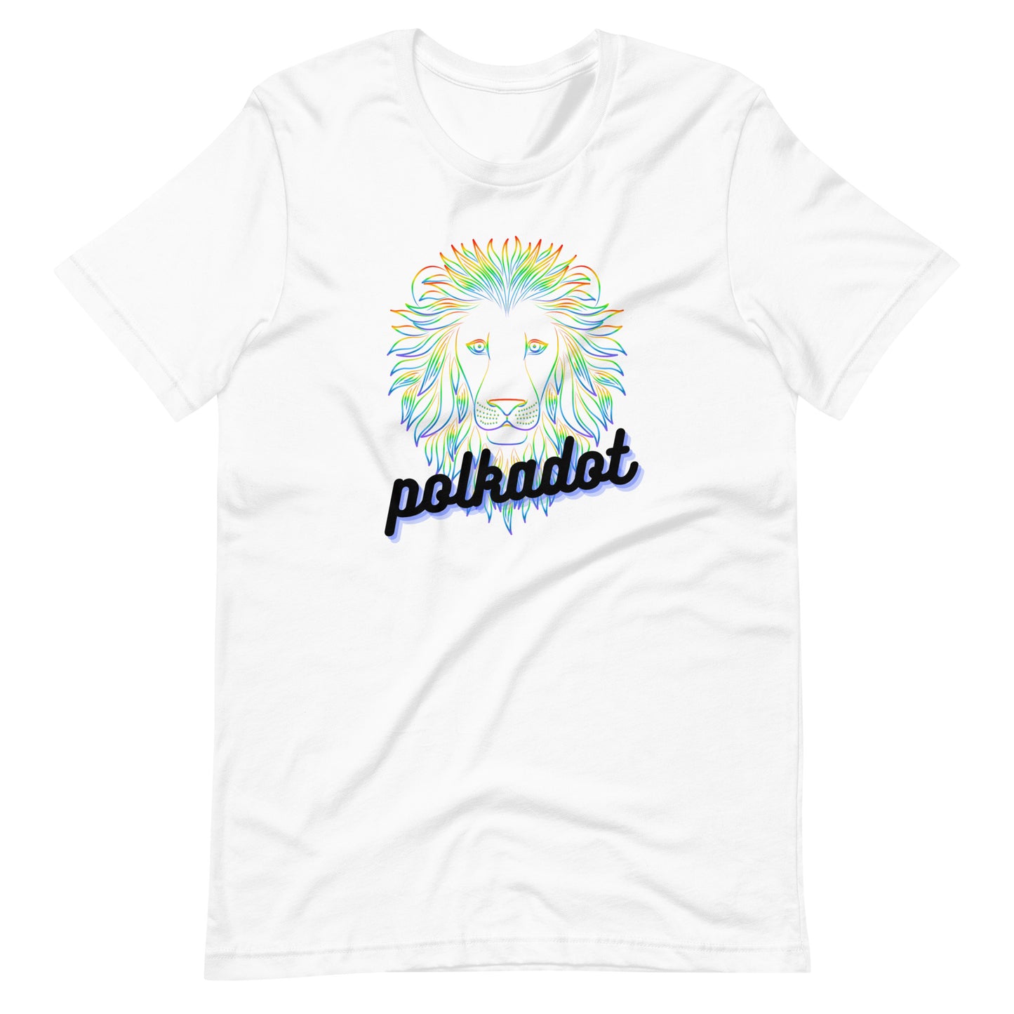 Polkadot Neon Lion Unisex t-shirt