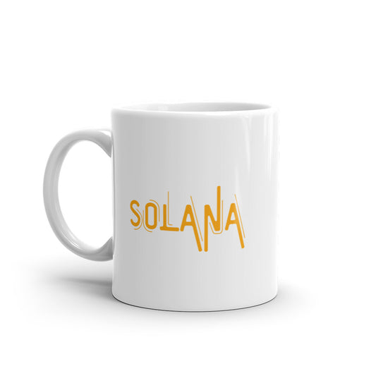 Solana Electrifying White glossy mug