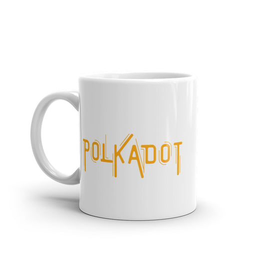 Polkadot Electrifying White glossy mug
