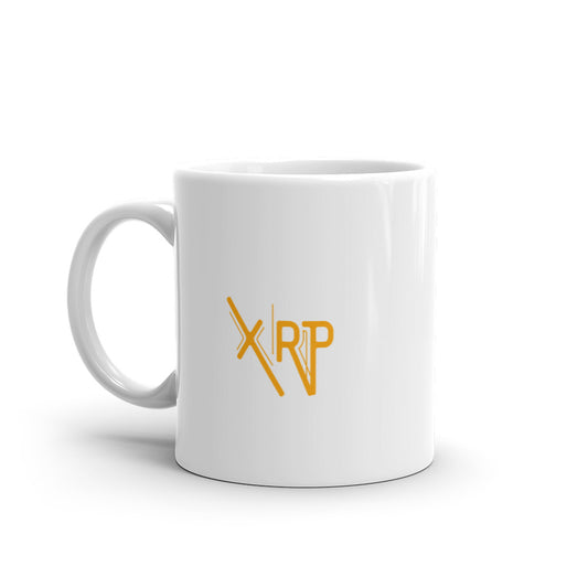 XRP Electrifying White glossy mug
