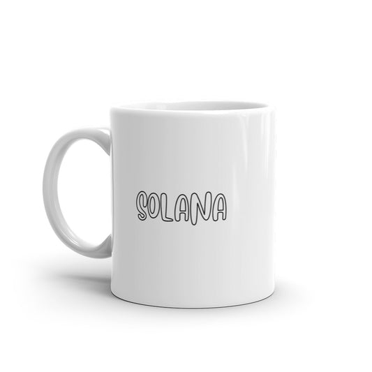 Solana Clear White glossy mug