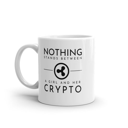 Ripple White glossy mug