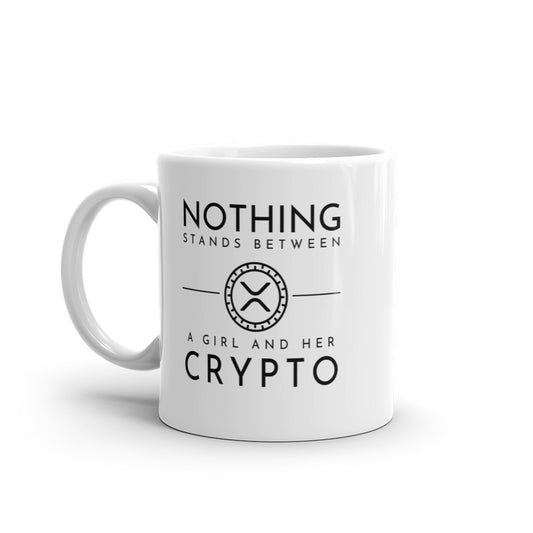 XRP White glossy mug
