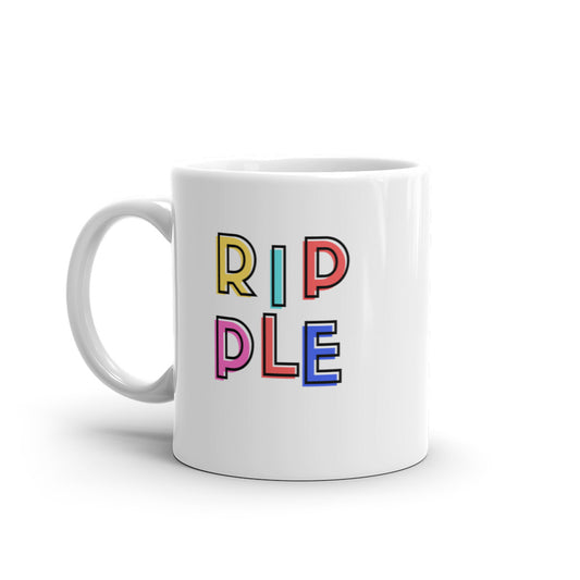 Ripple Colors White glossy mug