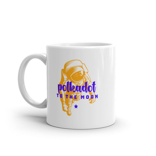 Polkadot White glossy mug