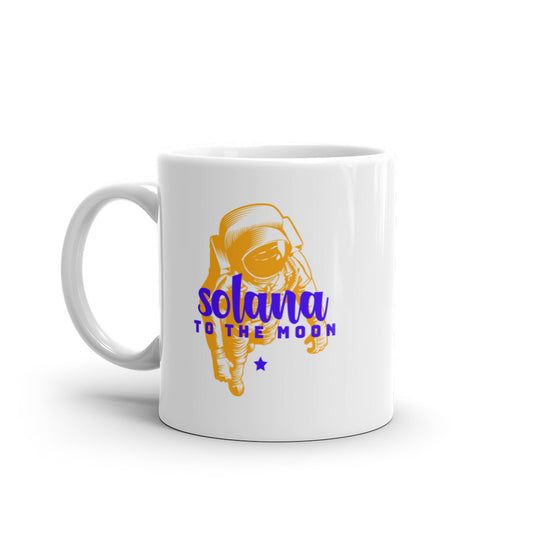Solana White glossy mug