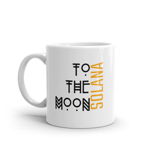 Solana White glossy mug