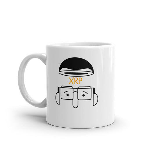 XRP Minded White glossy mug