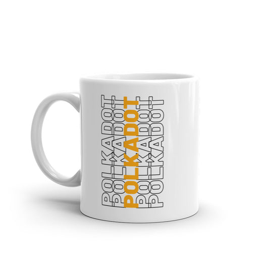 Polkadot White glossy mug