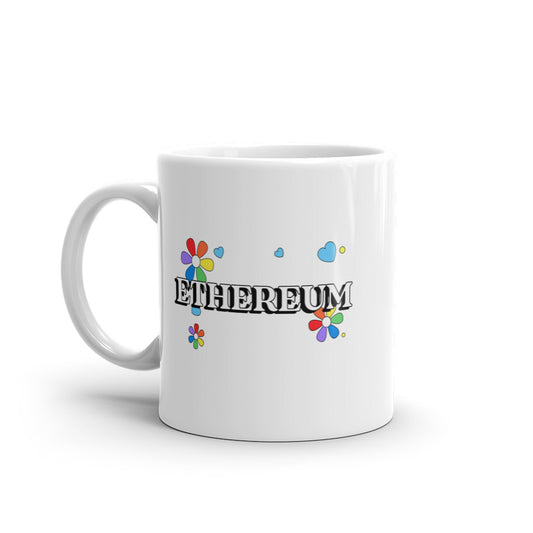 Ethereum White glossy mug