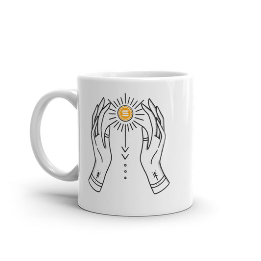 Solana Magical Crypto White glossy mug