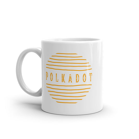 Polkadot White glossy mug