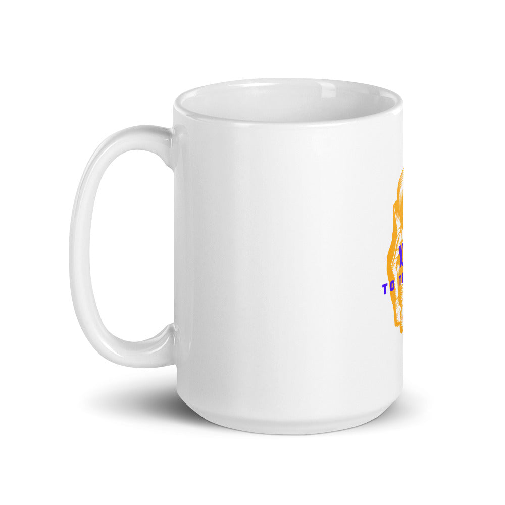 XRP White glossy mug