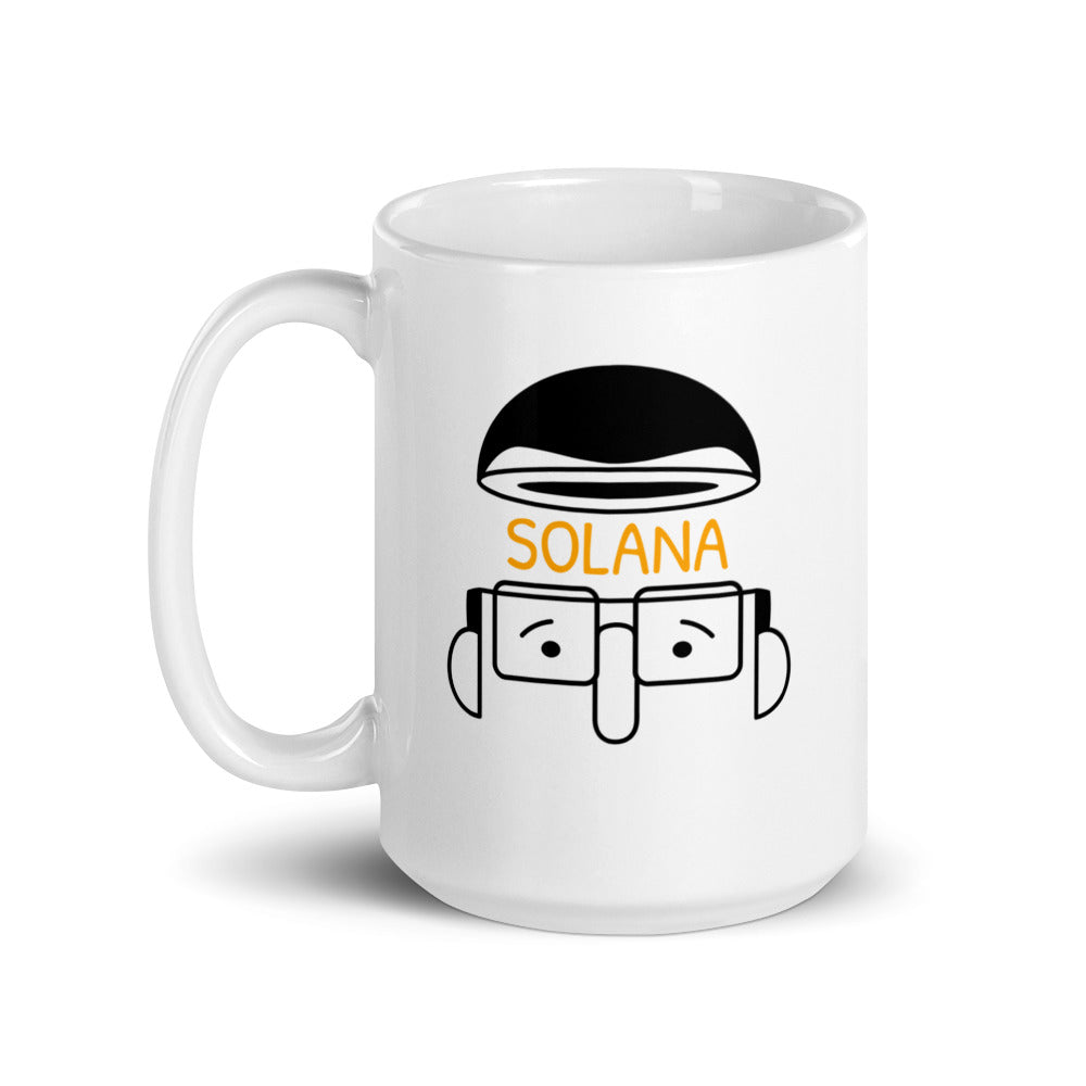 Solana Minded White glossy mug