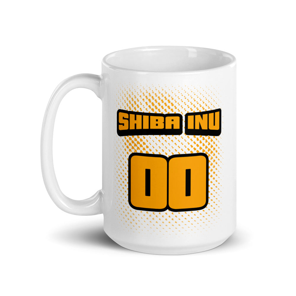 Shiba Inu Double 00 White glossy mug