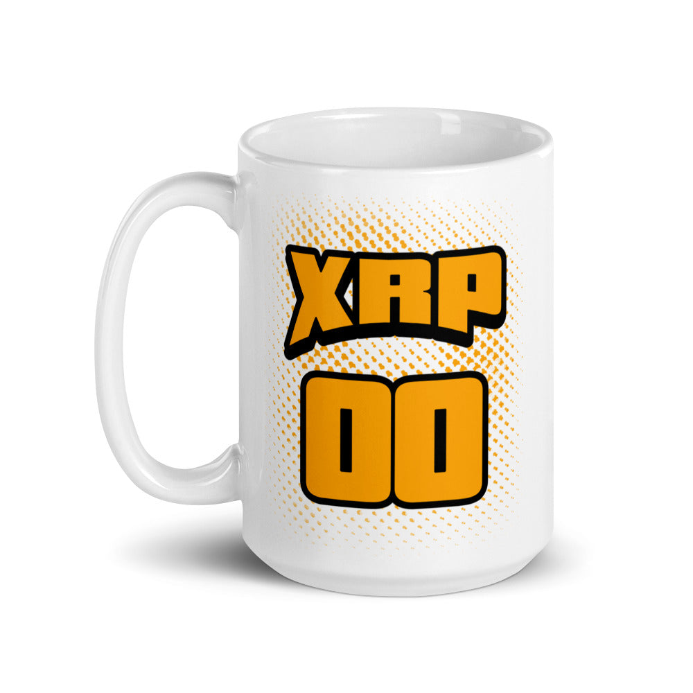 XRP Double 00 White glossy mug