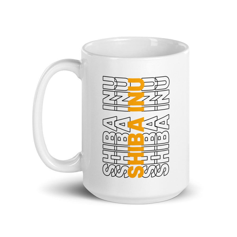 Shiba Inu White glossy mug