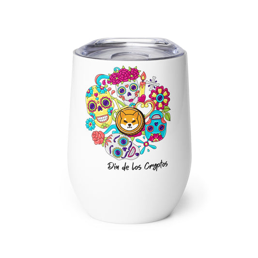 Dia De Los Crypto (Shiba Inu) Wine Tumbler