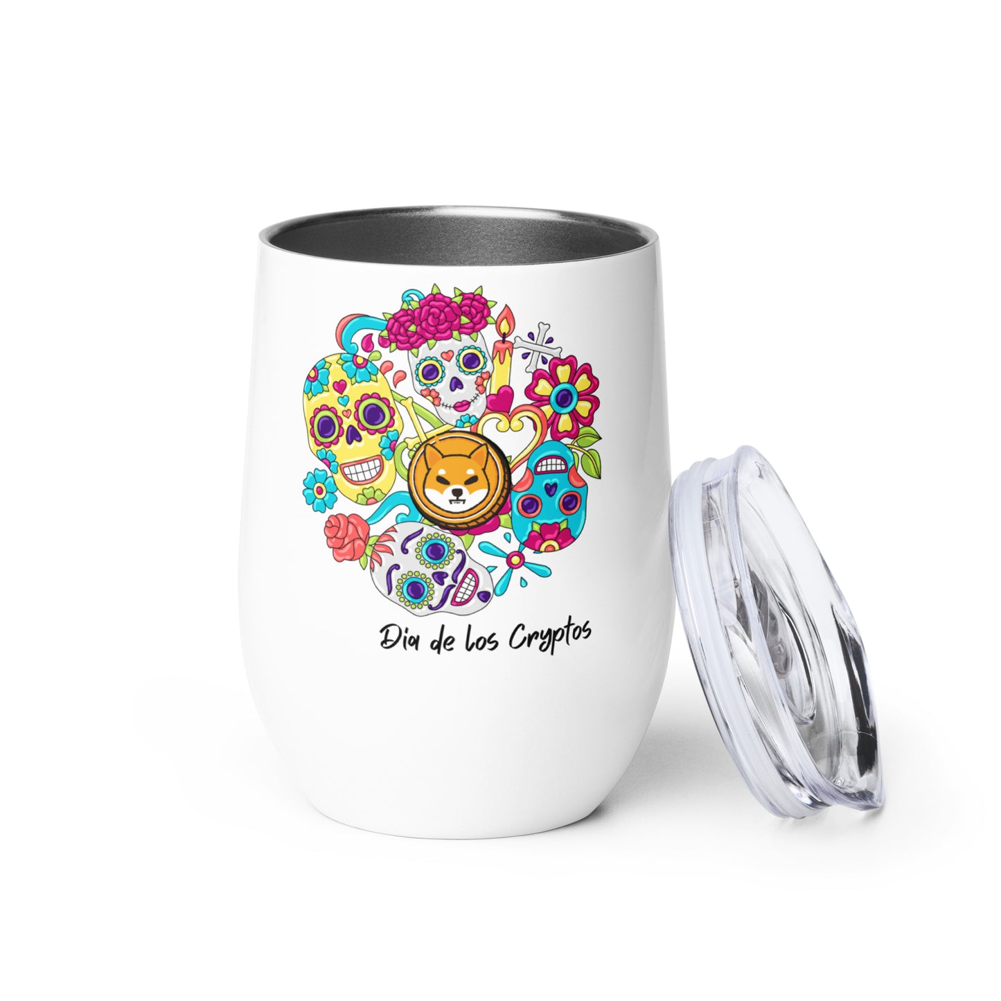 Dia De Los Crypto (Shiba Inu) Wine Tumbler