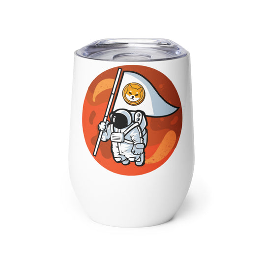 Shiba Inu To The Moon Wine Tumbler