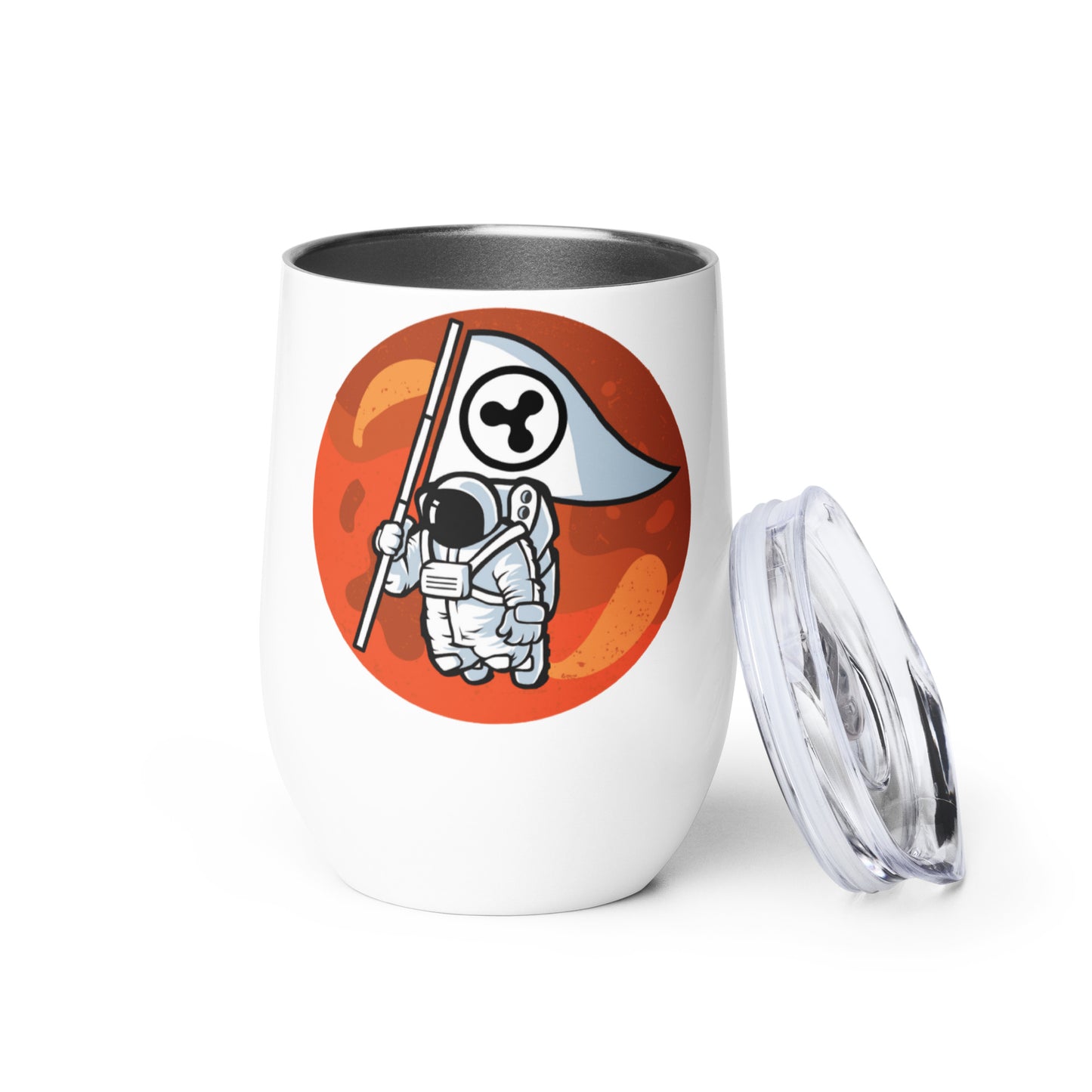 Ripple To The Moon Wine Tumbler