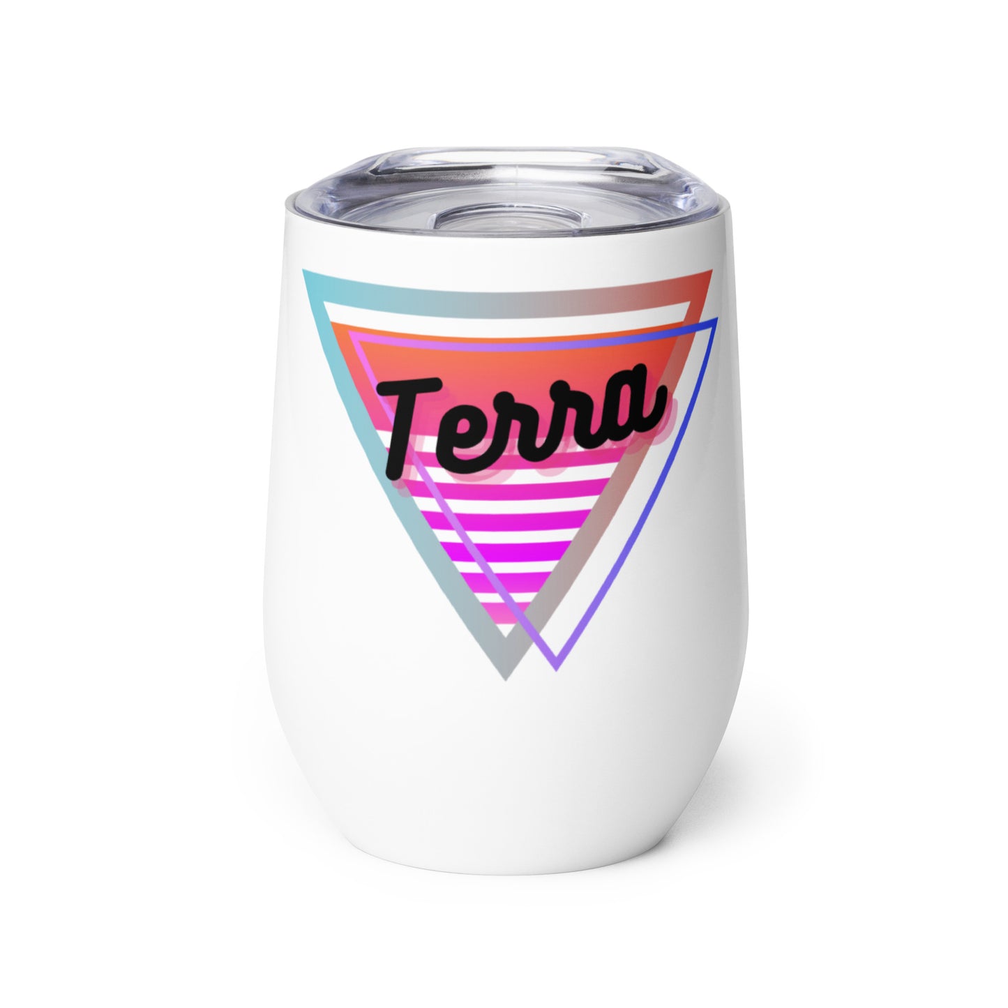 Terra Neon Triangle Wine Tumbler