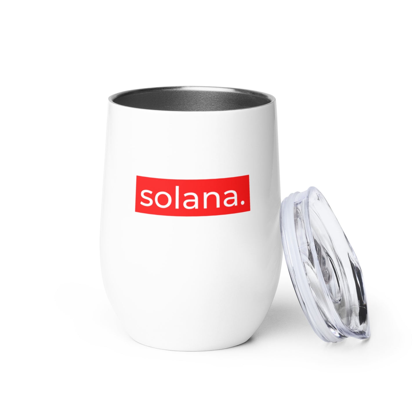 Solana Red Stripe Wine Tumbler