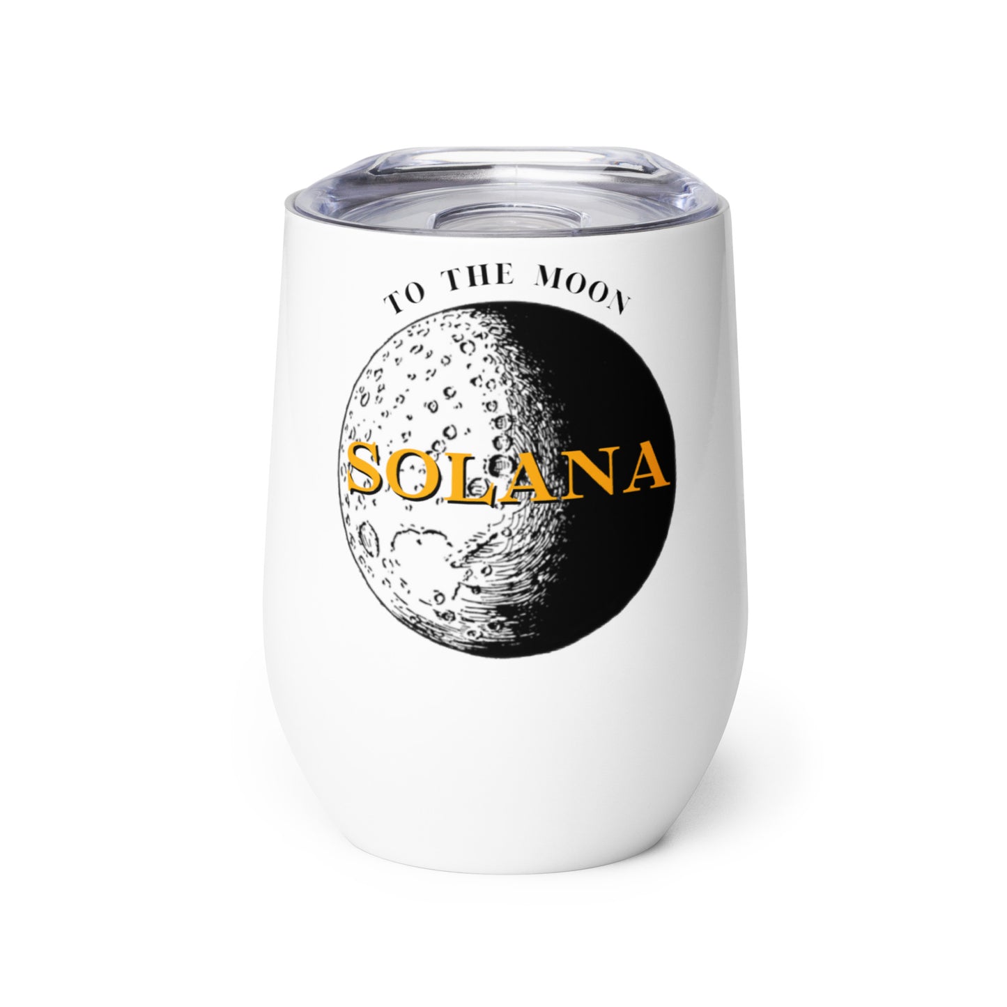 Solana To The Moon Wine Tumbler