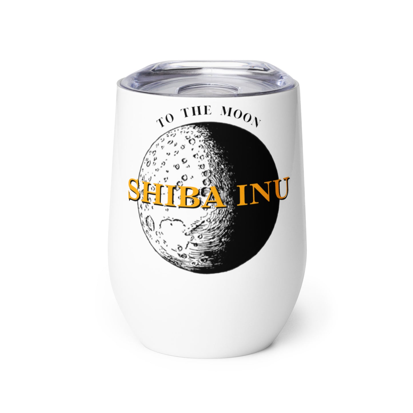 Shiba Inu To The Moon Wine Tumbler