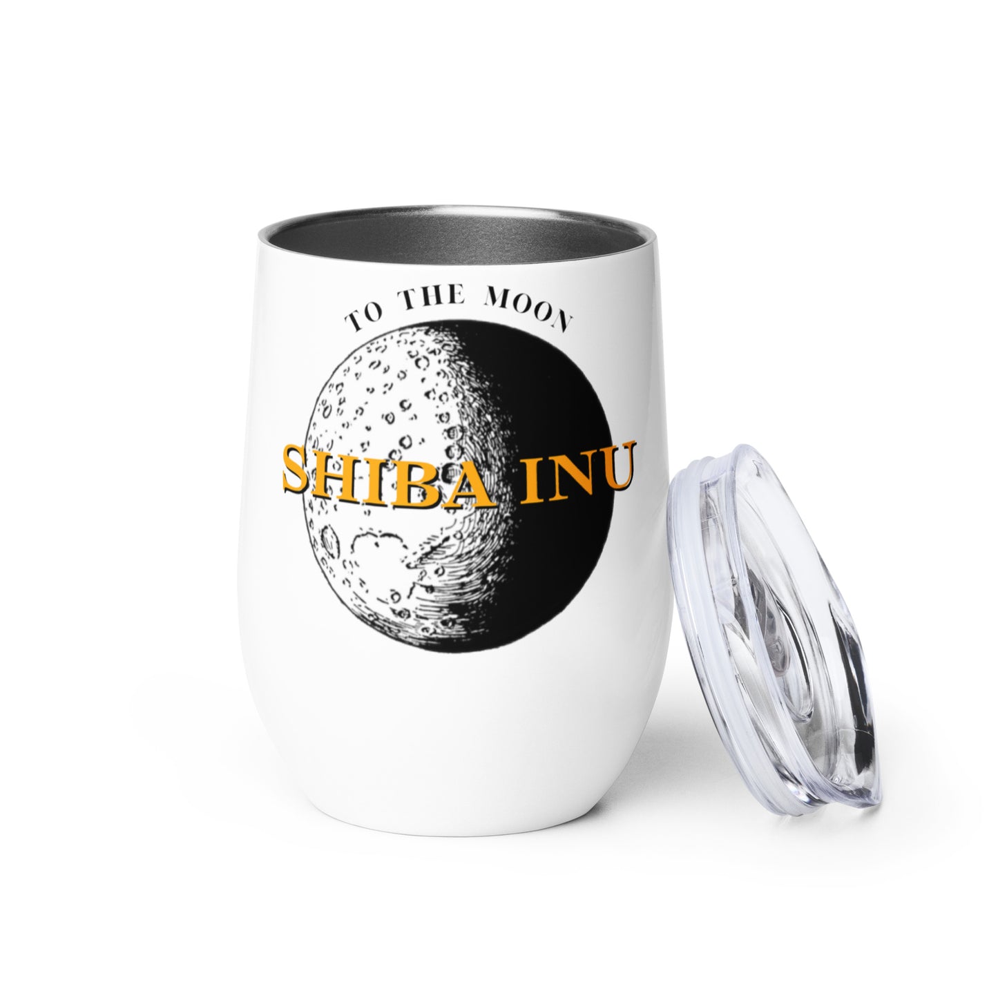 Shiba Inu To The Moon Wine Tumbler