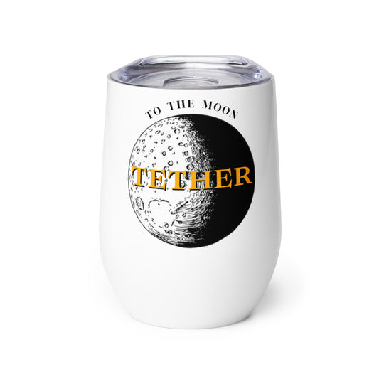 Tether To The Moon Wine Tumbler