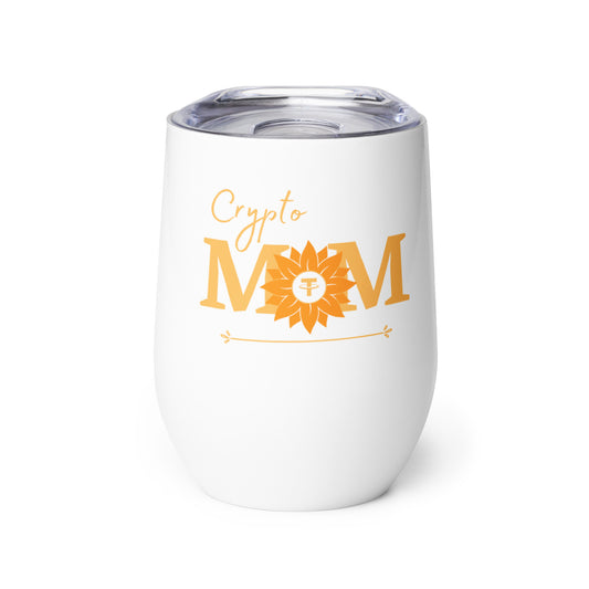 Tether Crypto Mom Wine Tumbler