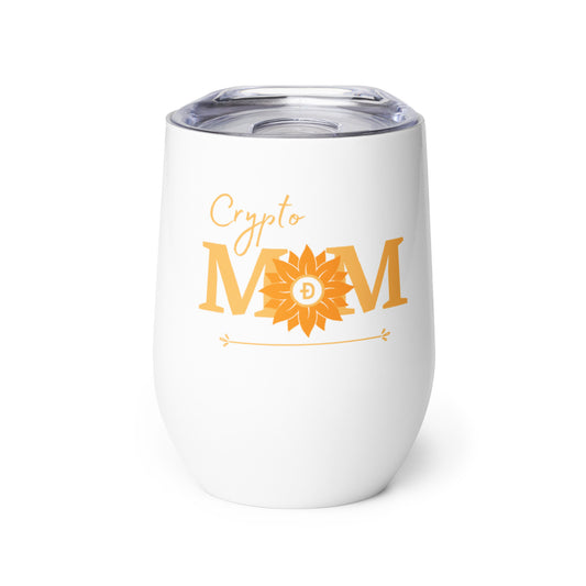 Dogecoin Crypto Mom Wine Tumbler