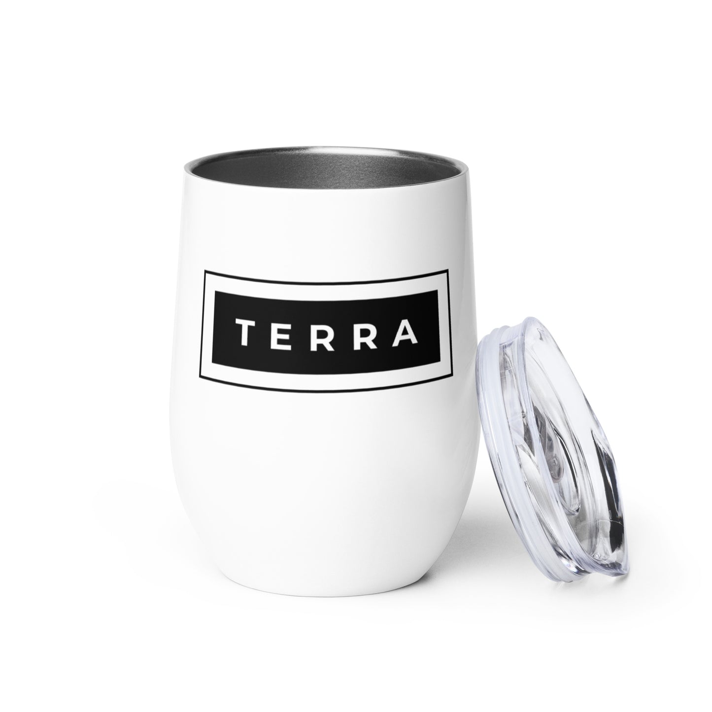 Terra Black Stripe Wine Tumbler