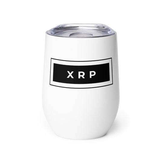 XRP Black Stripe Wine Tumbler