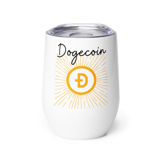 Dogecoin Wine Tumbler