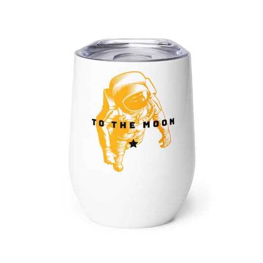 To The Moon Wine Tumbler