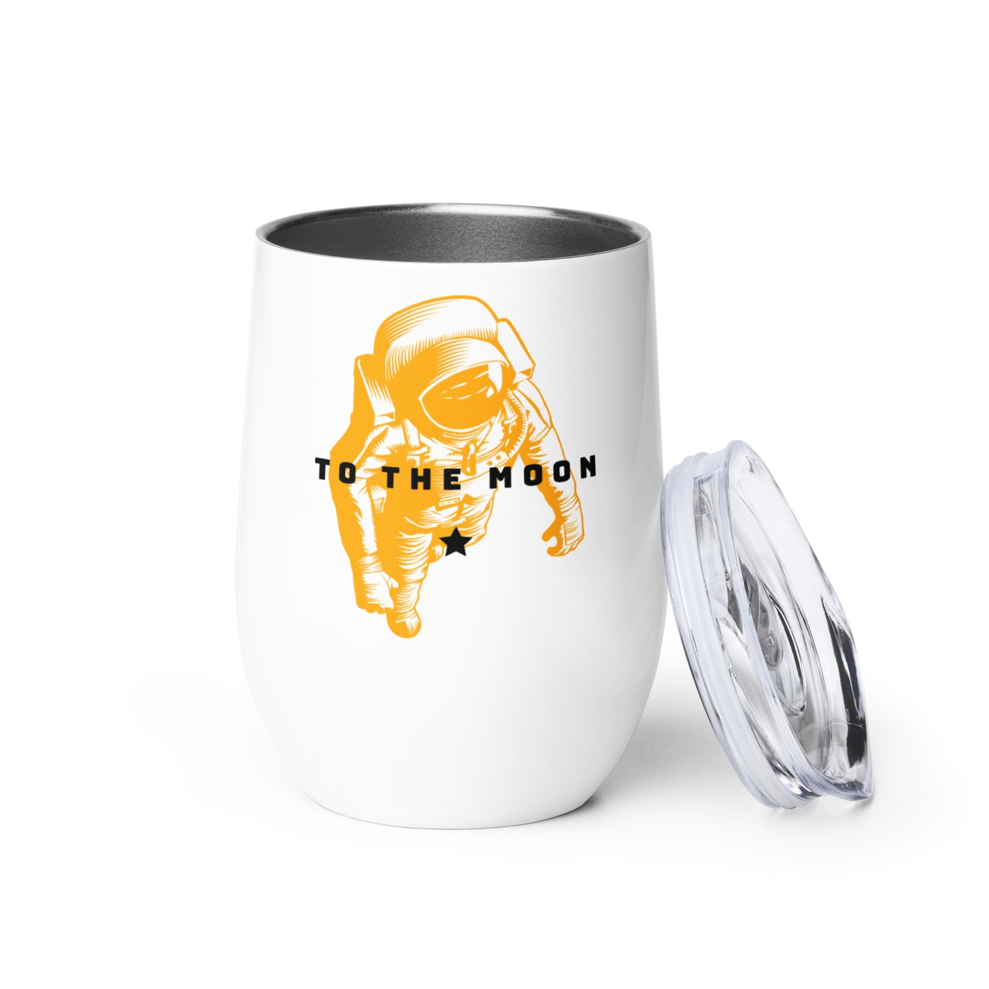 To The Moon Wine Tumbler