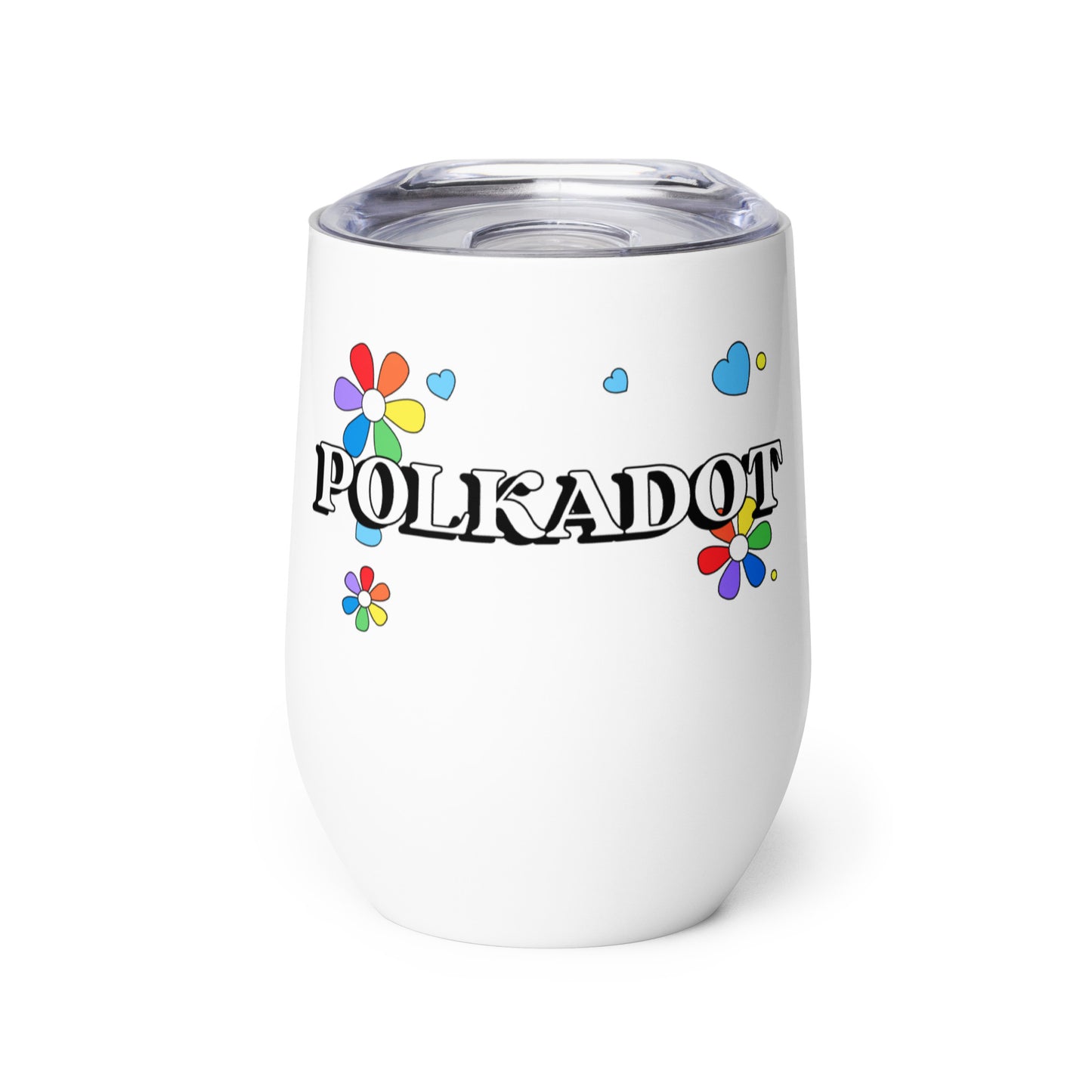 Polkadot Wine Tumbler