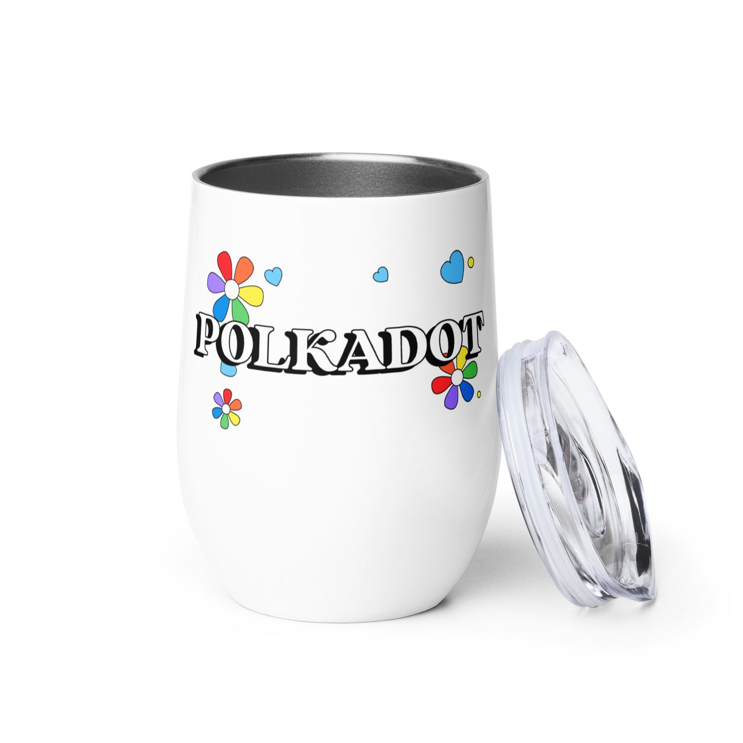 Polkadot Wine Tumbler