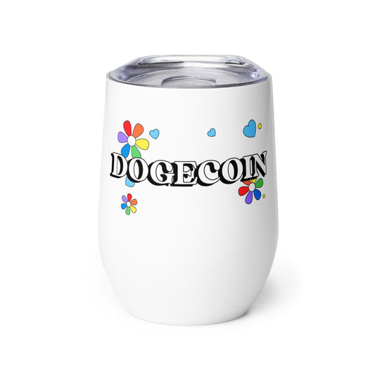 Dogecoin Wine Tumbler