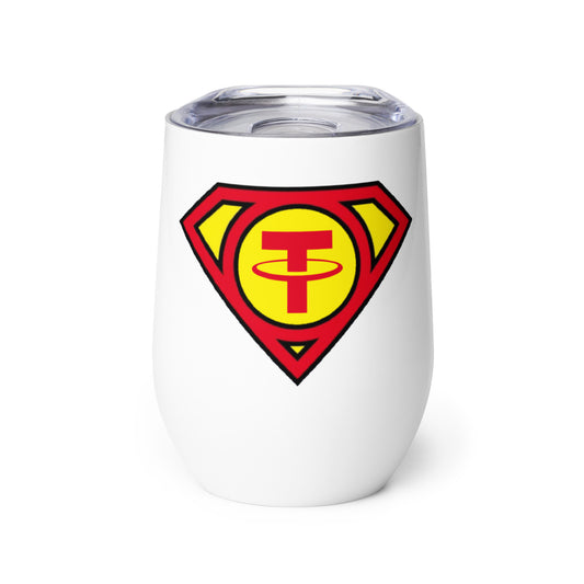 Tether Super Crypto Wine Tumbler