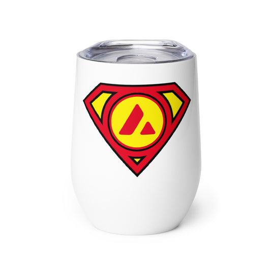 Avalanche Super Crypto Wine Tumbler