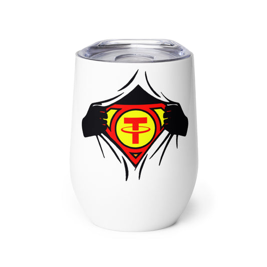 Tether Super Crypto Wine Tumbler